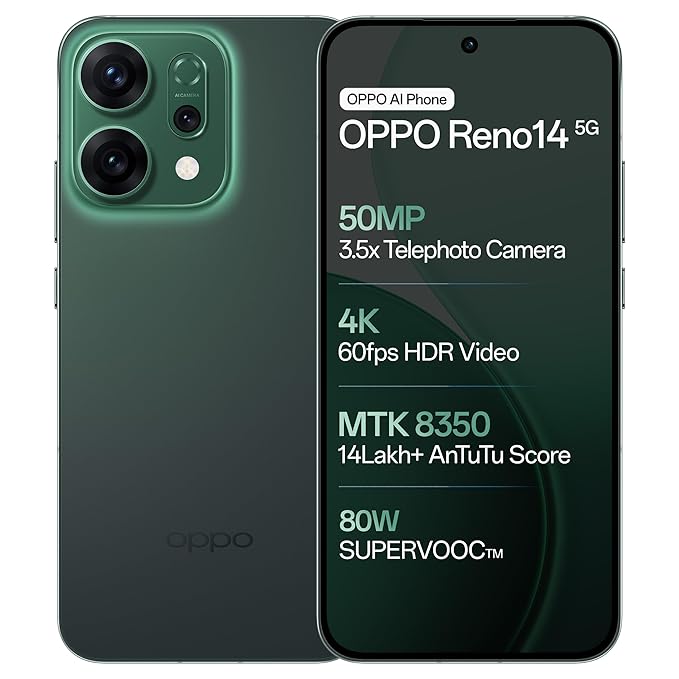Oppo Reno14 5g 12/512Gb Forest green — New from Zengadgets