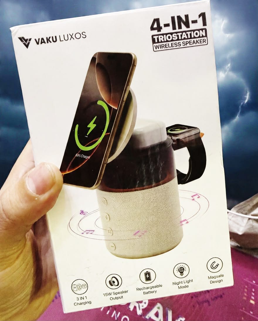 4 in 1 TRIOSTATION WIRELESS SPEAKER